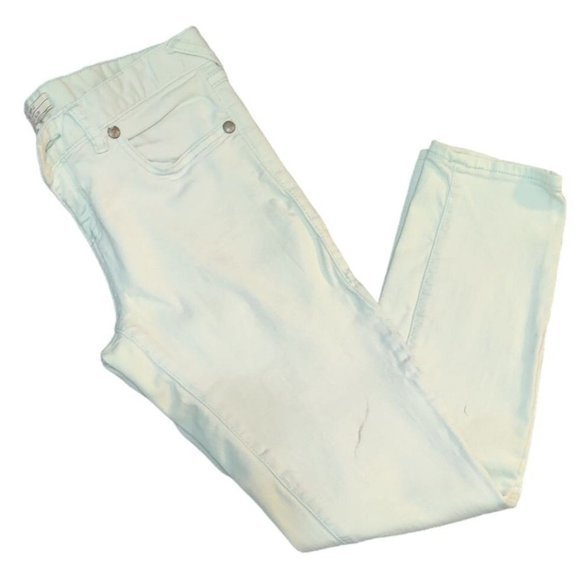 5‎ Pocket Ankle Skinny Jean Size 28 Robins Egg Blue - Picture 8 of 13